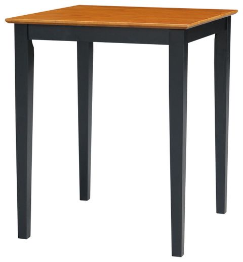 Solid Wood Top Table, 36 Inch High - Transitional - Dining Tables - By ... within Solid Wood Top Table, Black, 36"Ch High